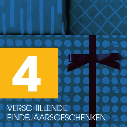 4 Verschillende eindejaarsgeschenken
